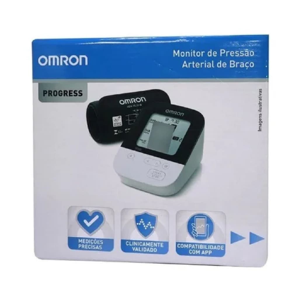 Monitor de Pressão Arterial de Braço Progress HEM-7156T Omron