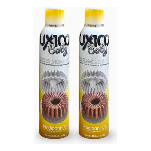 Kit 2 Desmoldantes Spray Unta Formas Ux100 Baby 300ml