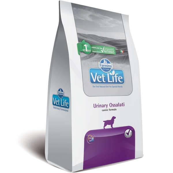 Ração Vet Life Natural Urinary Ossalati Cães Adultos 2Kg