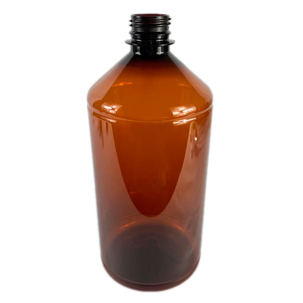 Frasco PET Âmbar 1L com Rosca 28/410 | Garrafa para Aromatizador, Difusor e Produtos Artesanais