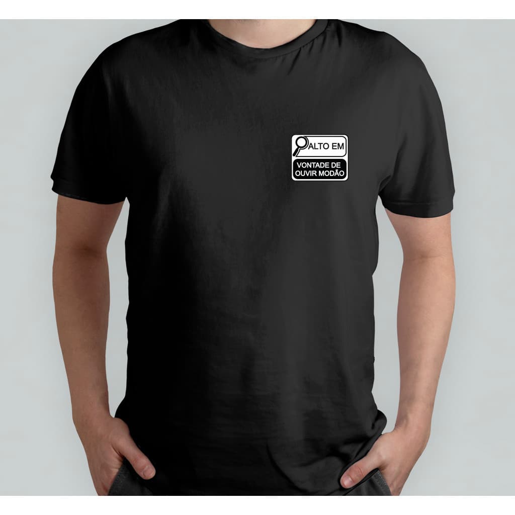 Camiseta Babylook Personalizada Alto em Ouvir Modão | Engraçada Criativa Engraçada