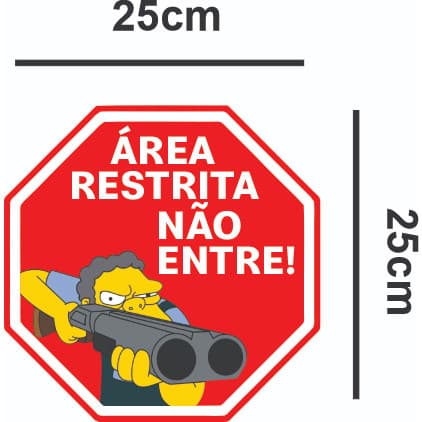 Adesivo Área Restrita Não Entre Porta Quarto Gamer 25 cm