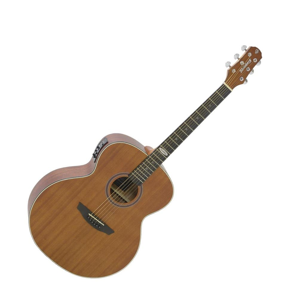 Violão Jumbo Eletrico Aço Mahogany Strinberg Sj200 Mgs