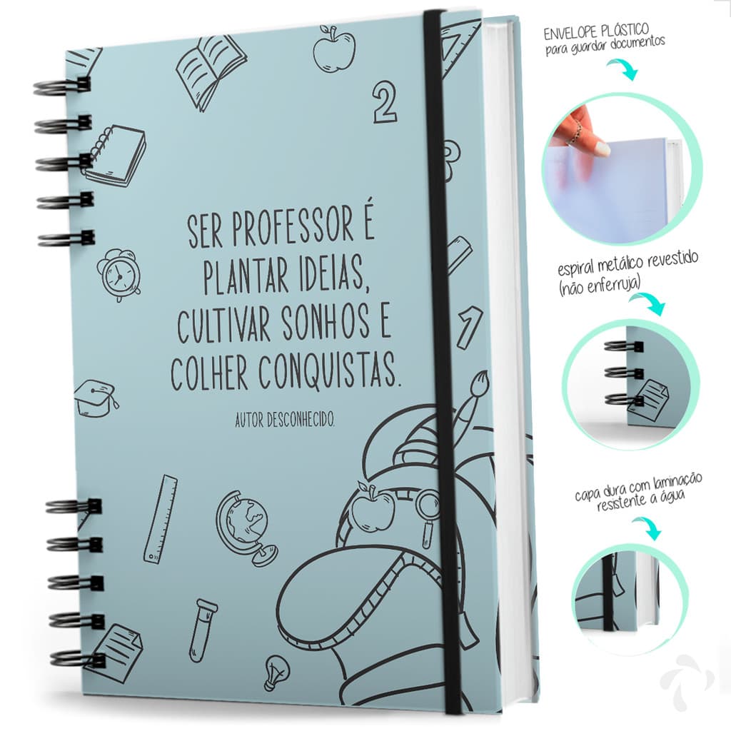 Agenda Planner Do Professor Planejamento Capa Dura Conquista