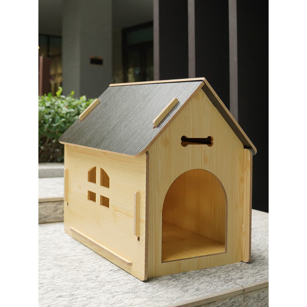 Canil inverno quente casa de cachorro quatro estações Universal pequeno cão ao ar livre gaiola fechada Pet Teddy casa de