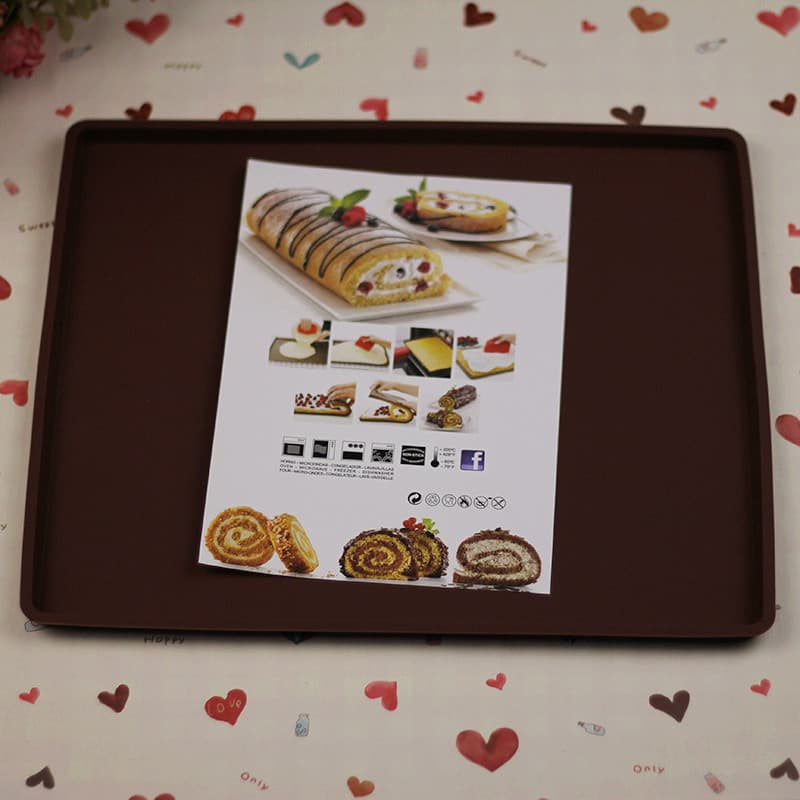 Forno forno de microondas disponível Silicone bolo rolo assadeira rolo suíço Nougat assadeira assadeira esteira