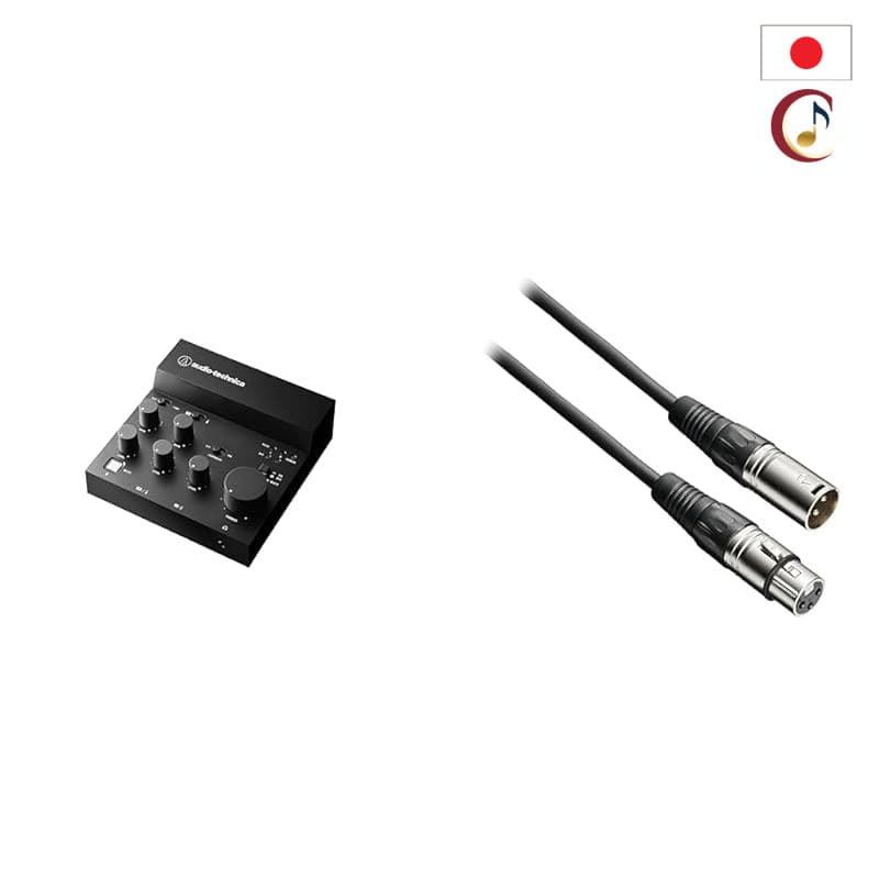 Audio-Technica AT-UMX3 USB Audio Mixer/Interface for Streaming & Music Production, USB Type-C, Smartphone/Tablet Compati