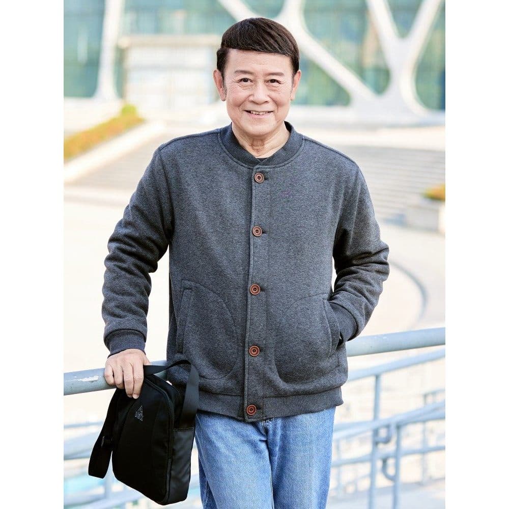 Pai outono jaqueta forro de lã engrossado velo Cardigan primavera outono estilo meia-idade idosos masculino vovô inverno
