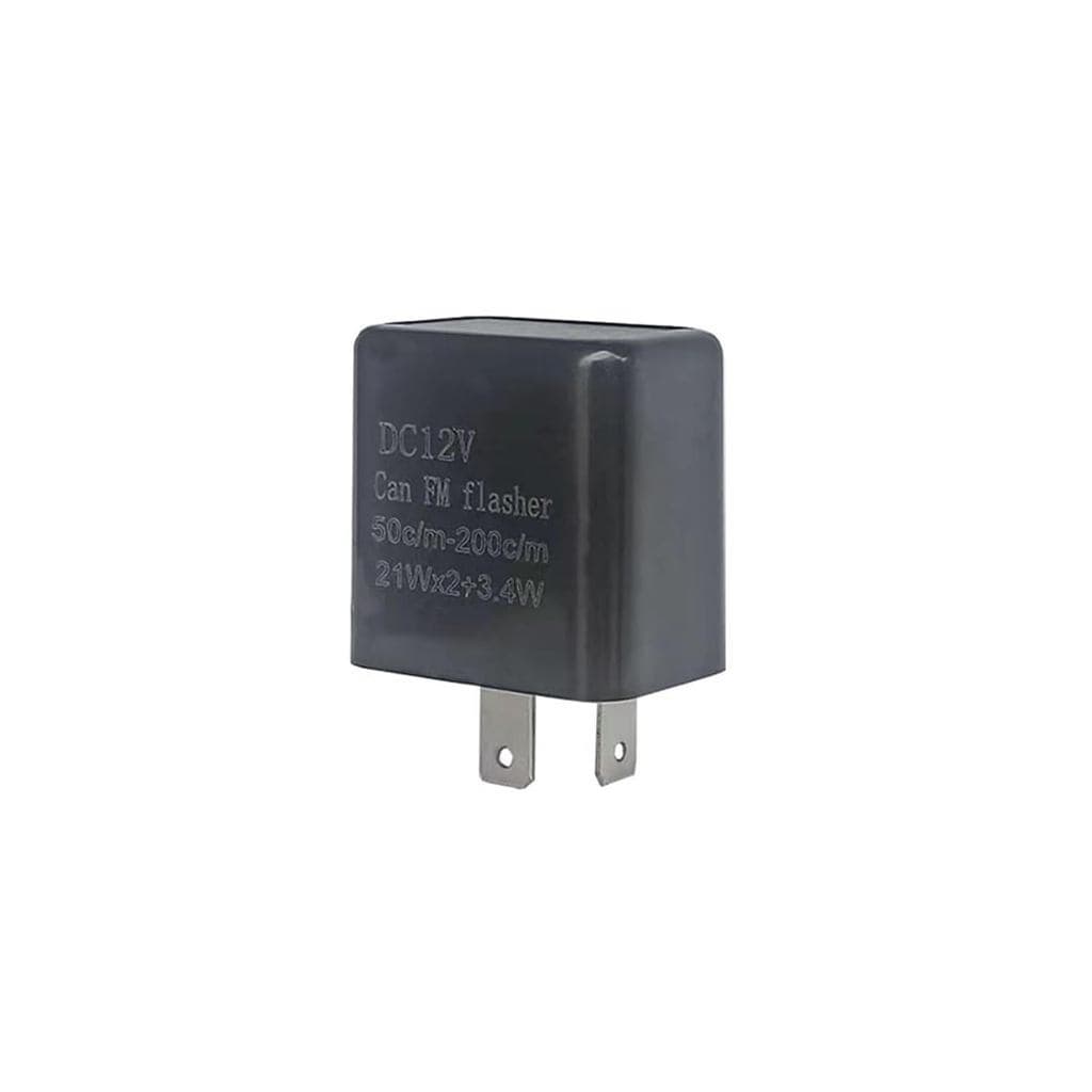 Relé De Flash De Direção De Carro E Motocicleta De 2 Pinos Ajustável Por Frequência LED De Dois (Tamanho : Black Shell D