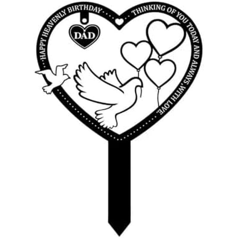 Decorações De Cemitério Para Mãe Túmulo Coração Borboleta Sepultura