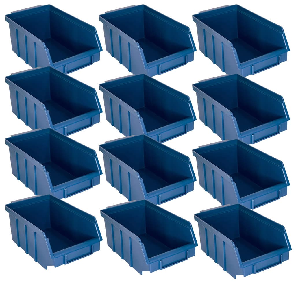 Kit Com 30 Gaveteiros de Plástico Organizador Bin Nº 3 - AZUL