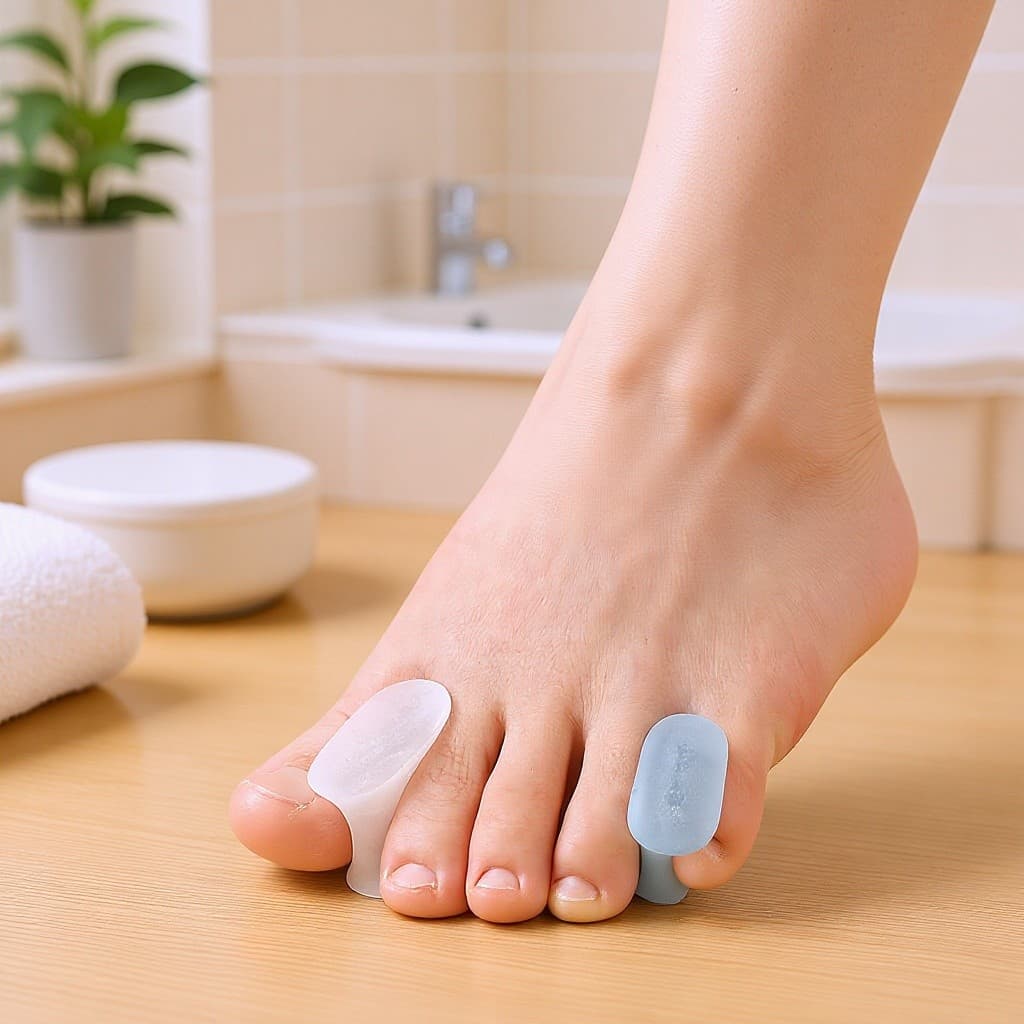 Separador de dedos SEBS da Long para hálux valgo e dedos sobrepostos, anti-odor, respirável e absorvente de suor.