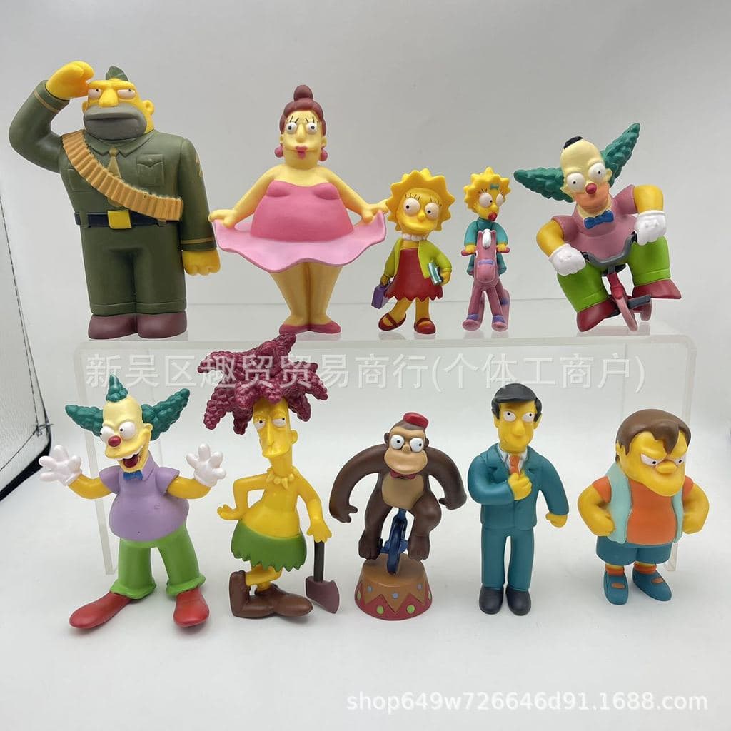 Novos Brinquedos da Família Simpson, Figuras e Bonecos da Família Simpson, Decorações, Brinquedos em Cápsula