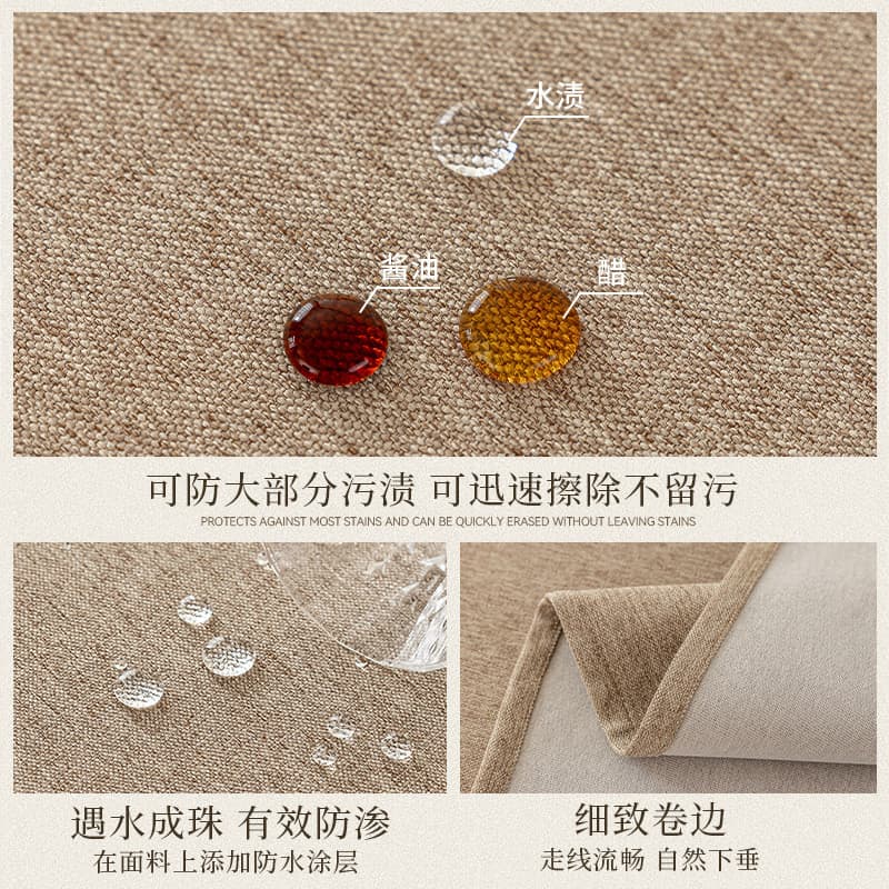 Toalha de mesa à prova d'água e poeira, feita sob medida, nova toalha de mesa retangular de estilo chinês para mesas de