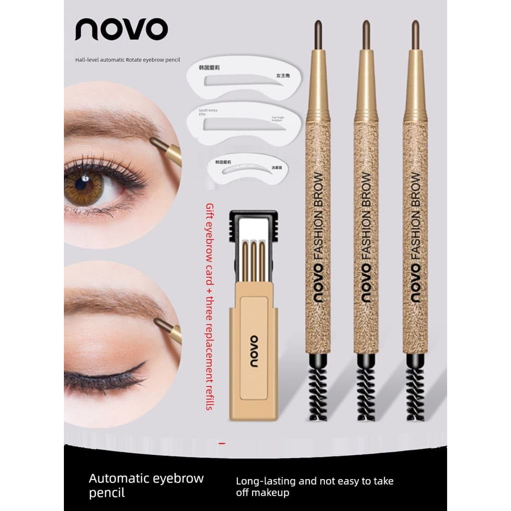 | 【henna para sobrancelha】 | ♧Novo lápis de sobrancelha à prova d'água, de longa duração, não desbota, cabeça ultrafina,