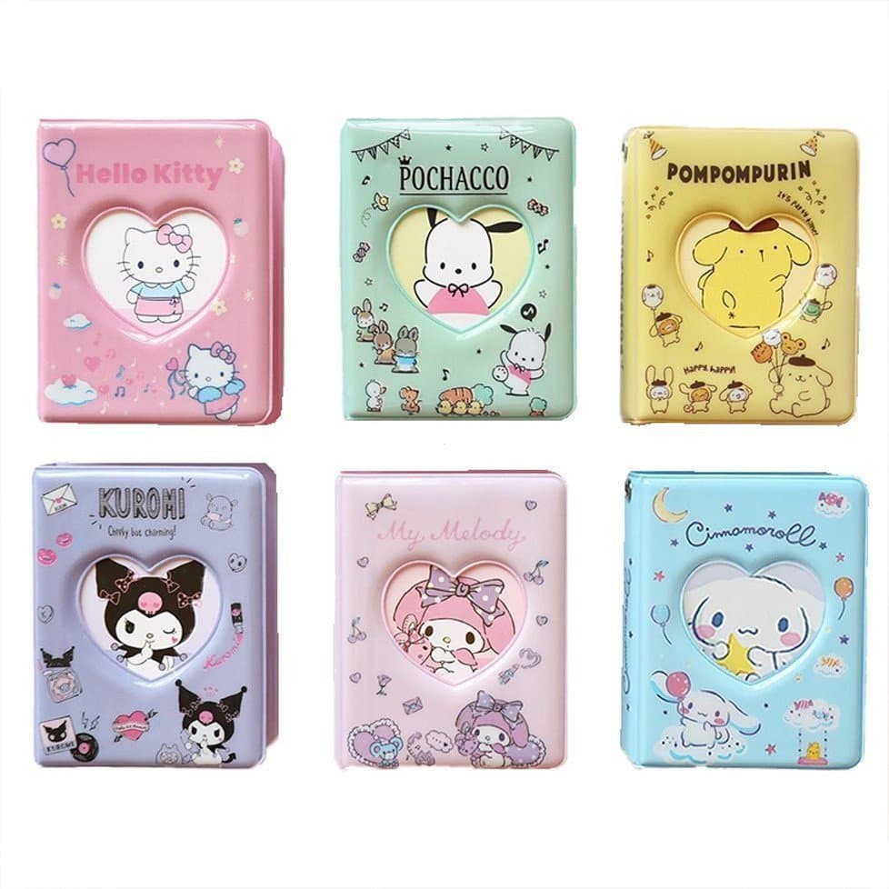Álbum De Cartões Fotográficos Kawaii Sanrios , Coleção Ídolo De Desenho Animado Kuromi Melody Pachacco N5ZW