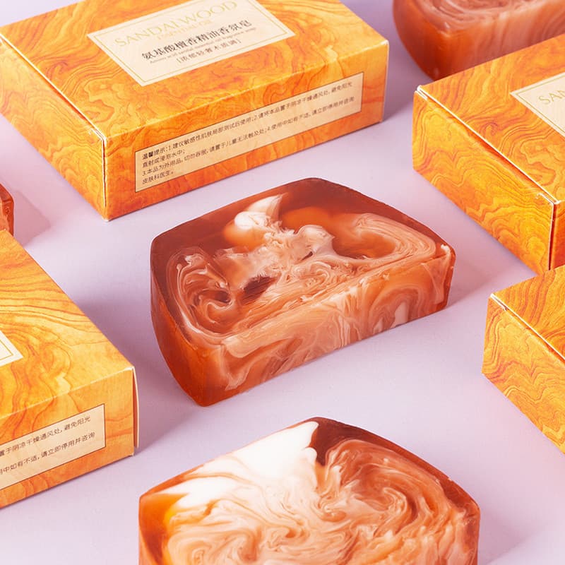Sabonete Artesanal com Óleo Essencial de Agarwood e Sândalo para Banho, Lavagem do Rosto, Ritual Budista, Meditação, Lim