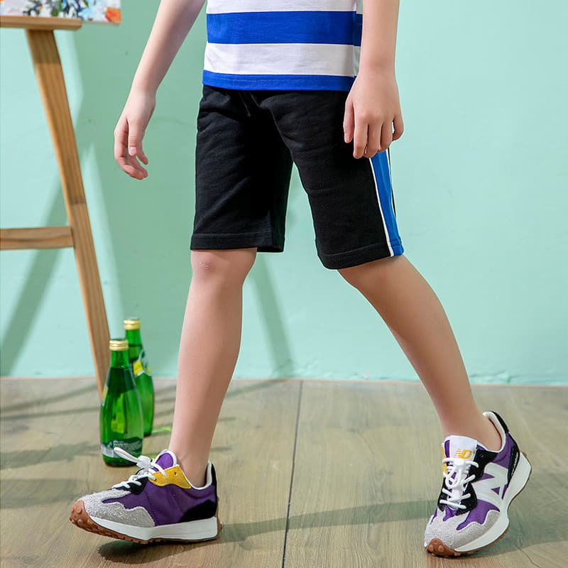 GILE Calças para meninos, Shorts finos de verão, uso externo, calças médias para crianças pequenas, calças cortadas para