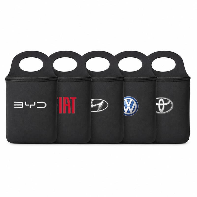 Lixeira Para Carro Lixinho Automotivo Neoprene Reforçado Para Câmbio Console Várias Marcas
