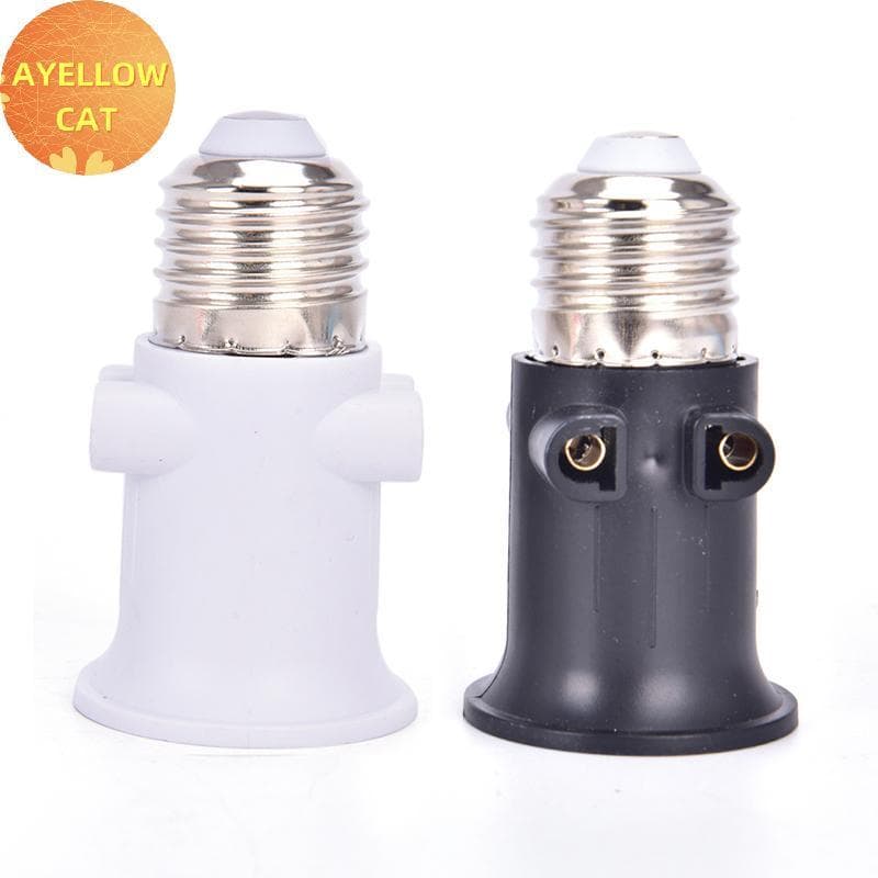 AYellowcat PBT À Prova De Fogo E27 Adaptador De Lâmpada Base De Suporte Conversão Soet Com Plugue Ue BR