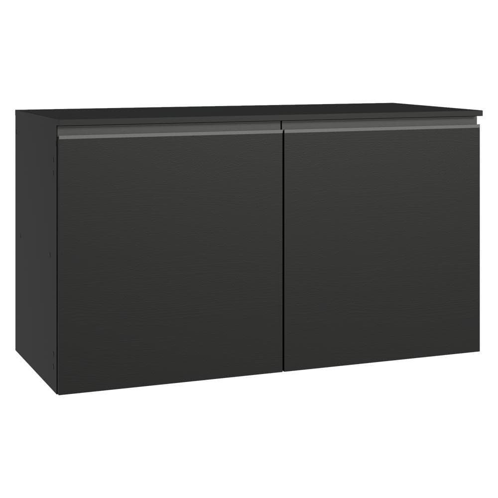 Balcão de Cozinha 120 cm 2 Portas Suspenso Preto Nice Madesa