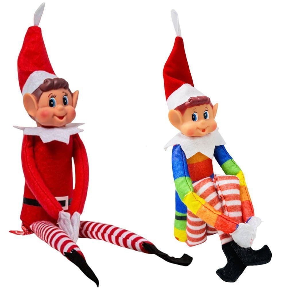 Natal Elfo Boneca Estante Enfeites De