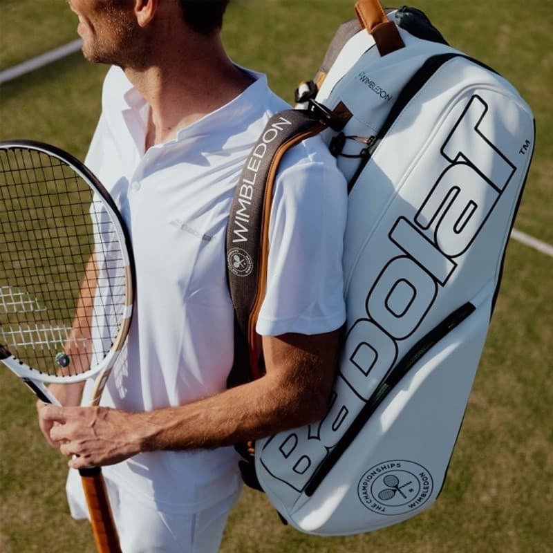 Bolsa De Tênis Babolat RH12/RH6 Wimbledon Pure Novo Pacote Comemorativo Limitado 6/12 Para Raquetes