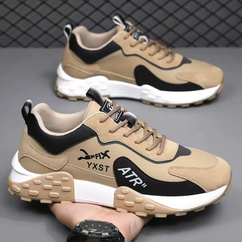 Novos Sapatos Esportivos Masculinos Primavera E Outono Superfície De Couro Versátil Casu