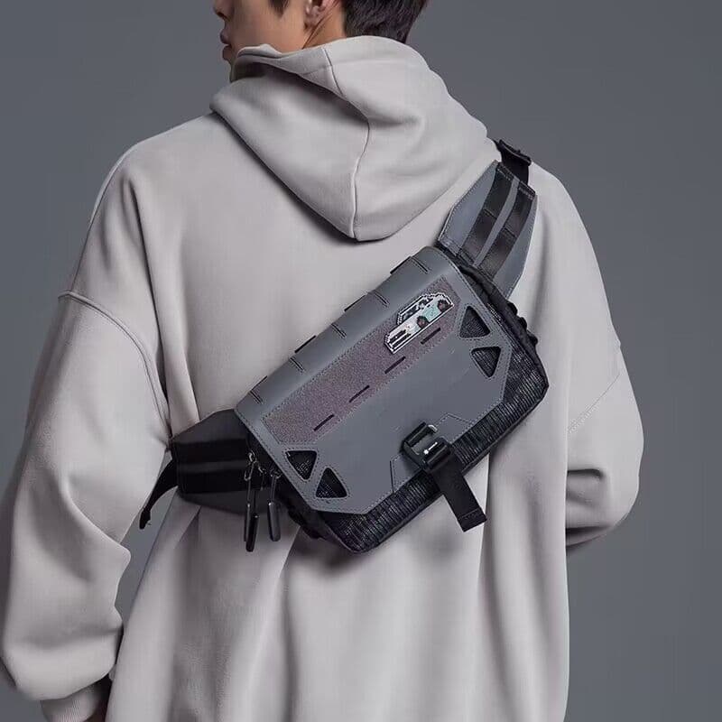 Esportes tático fivela magnética bolsa de cintura bolsa de ombro masculino grande capacidade saco de peito saco do mensa