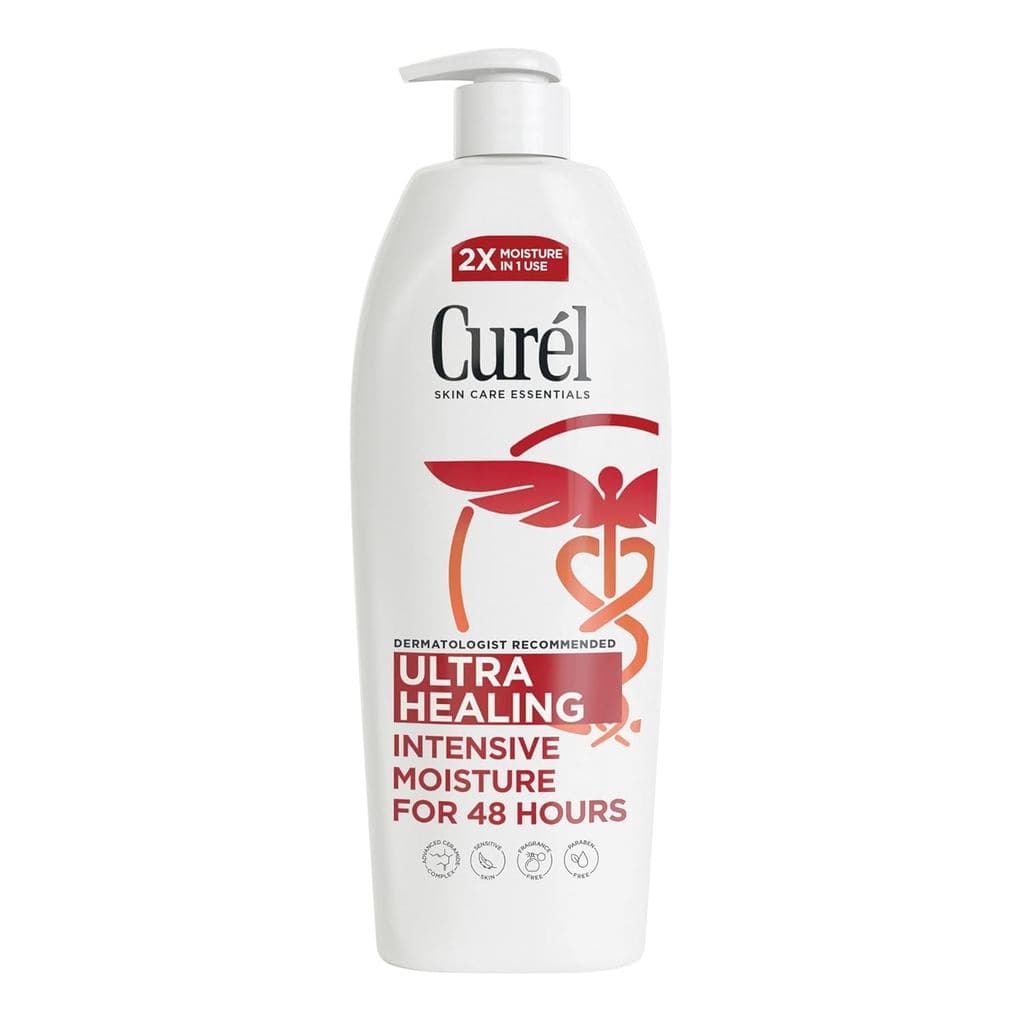 Loção Intensiva Ultra Healing Sem Fragrância da Curel para Pele Extra Seca, Recomendada por Dermatologistas, Ideal para