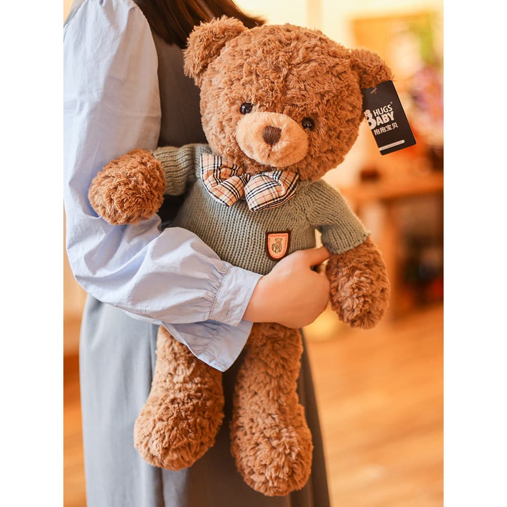 Urso de pelúcia brinquedo de pelúcia urso boneca Ragdoll crianças cama dormir abraço urso boneca presente aniversário fe