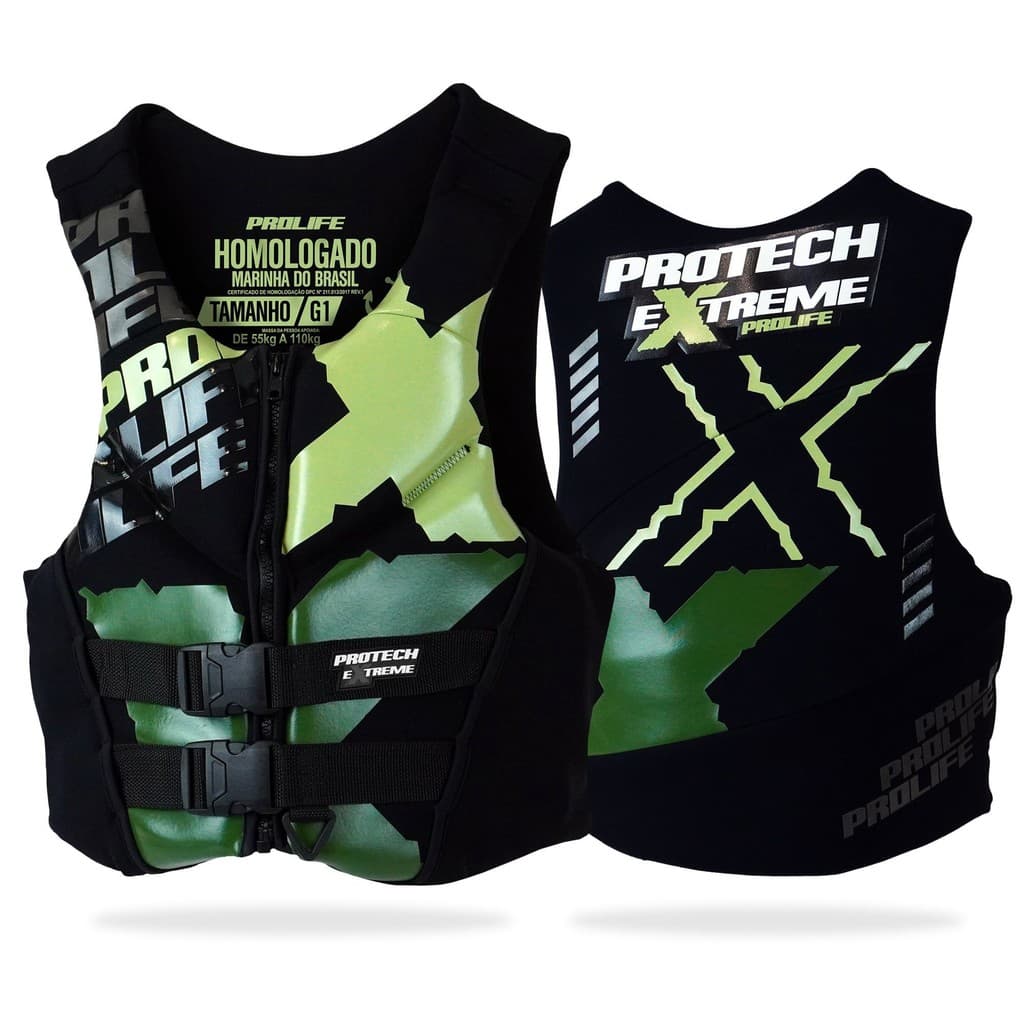 Colete Salva Vidas Prolife Homologado Marinha do Brasil Protech Extreme Jet Wake Original Neoprene