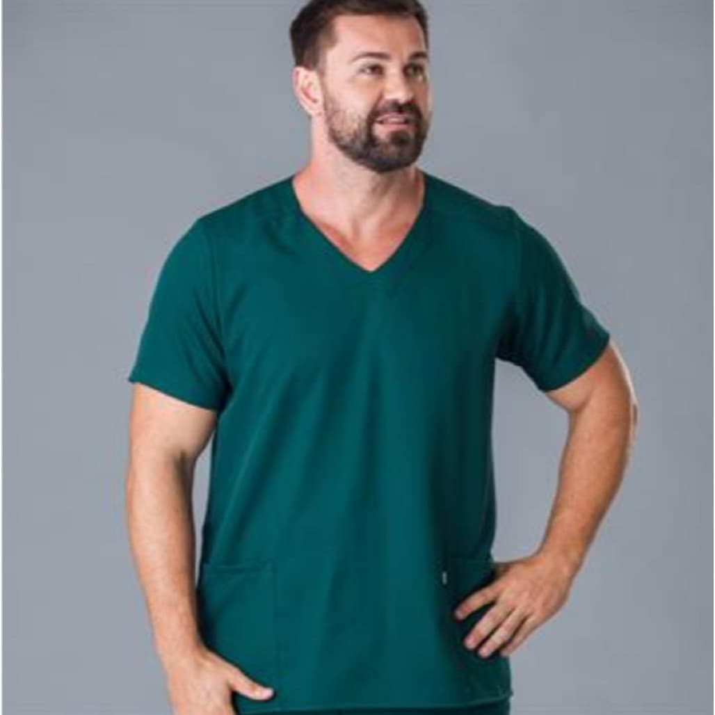 SCRUB (BLUSA) PRIVATIVO MASCULINO GABARDINE MÉDICOS ENFERMEIROS HOSPITALAR