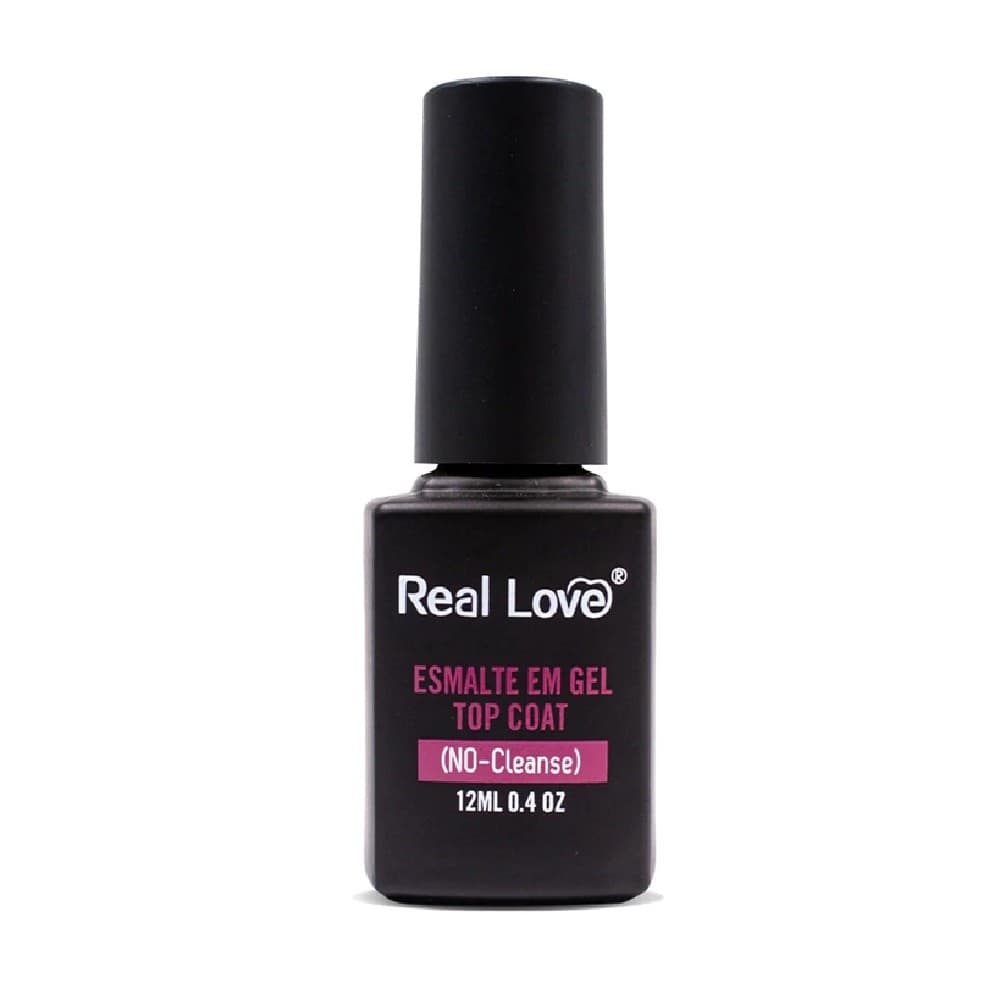 Selante Top coat Real Love No Cleanse 12ml para Unhas Acrigel
