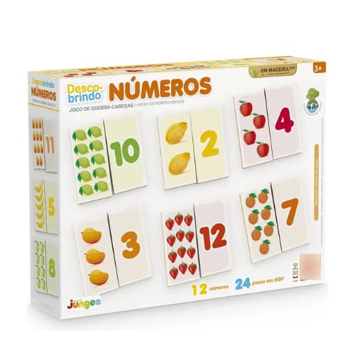 Jogo Descobrindo Números Com 24 Peças - Junges