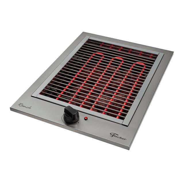Churrasqueira Cooktop Fischer Eletrica Com Pedra Vulcanica ( 220 Volts)
