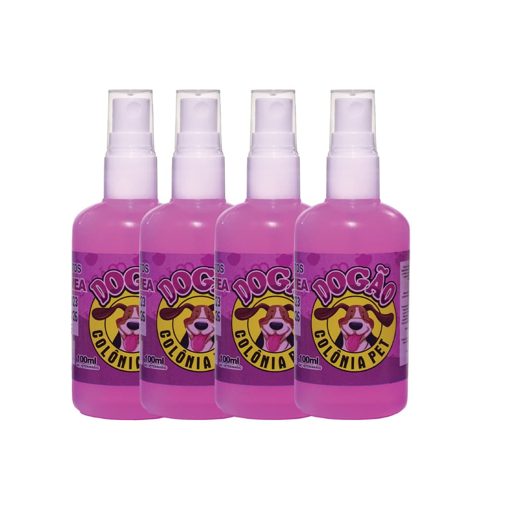 Perfume Dogão para cães Fêmea 100ml Kit 8 Unidades