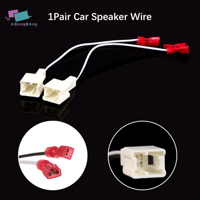 Abongbanghn 1 Par De Tweeter Para Carro , Alto-Falante Frontal , Chicote De Fios , Adaptador , Cabo De Fiação Da Série