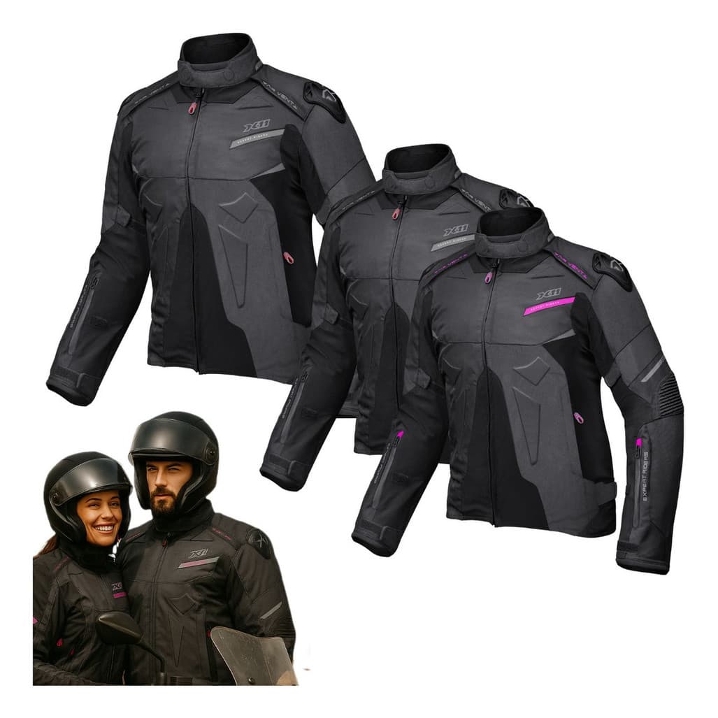 Jaqueta Motoqueiro Evo 4 X11 Impermeável Proteção Masc/fem  Com Protetores Motociclista