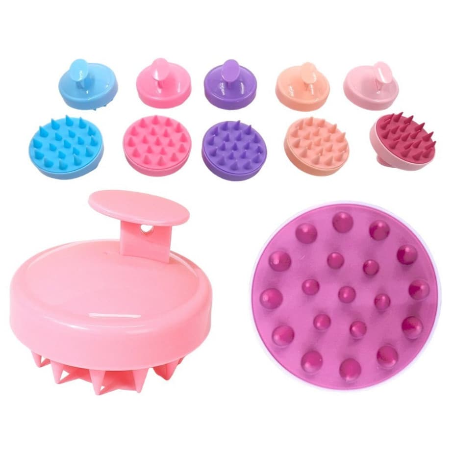 Massageador De Couro Cabeludo Shampoo Escova De Silicone Macio Escova de Lavar Cabelo Capilar Espuma