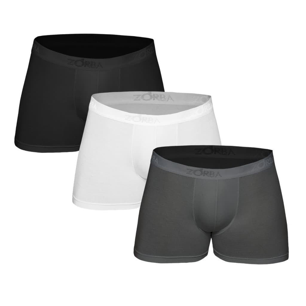 Kit 3 Cuecas Zorba Boxer Fit Modal 689