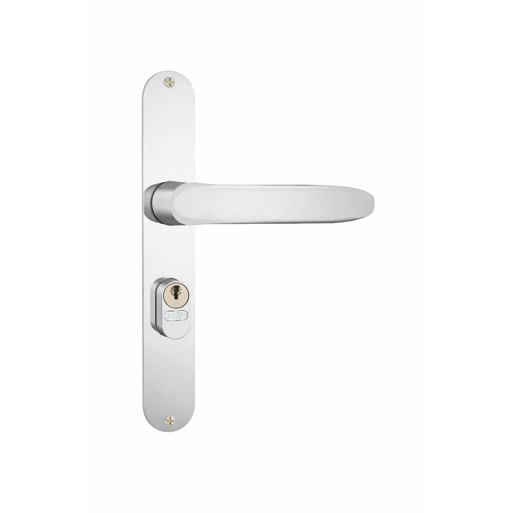 Fechadura Stam 603/11 Externo Perfil Estreito Alumínio Inox