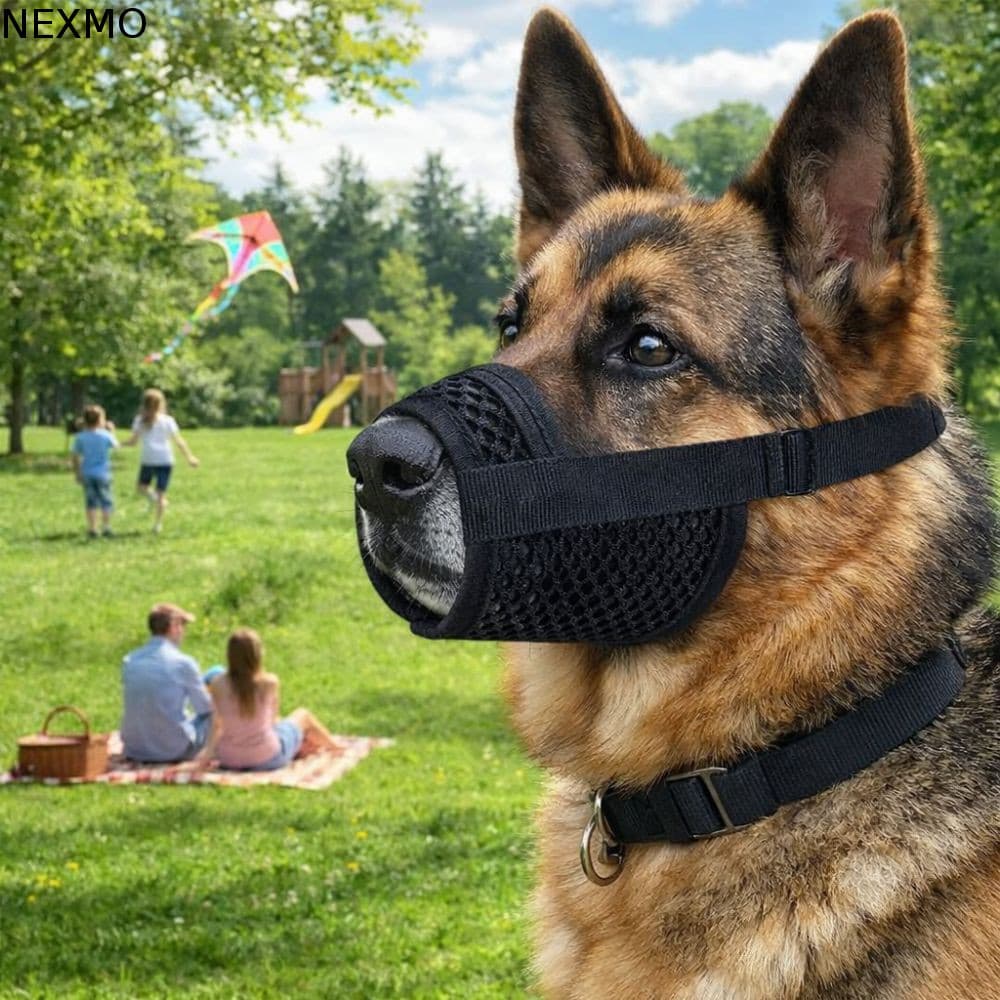 Focinho De Malha Para Cachorro NEXMO , Focinhos Respiráveis Anti-Mordida Cachorros , Evita Latidos , Protetor Bucal Maci