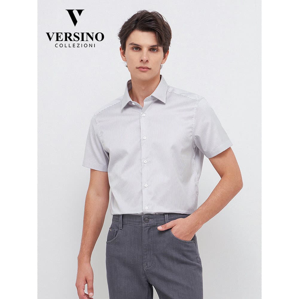 Versino versino camisa masculina de manga curta verão novo estilo moda Casual camisa masculina confortável