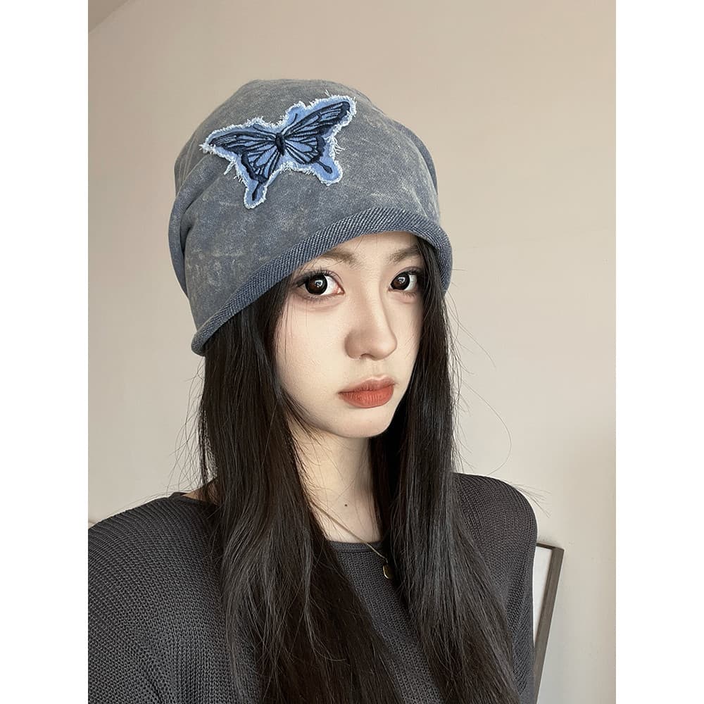 Estilo preguiçoso grande circunferência da cabeça pilha chapéu feminino outono inverno moda pulôver chapéu de confinamen