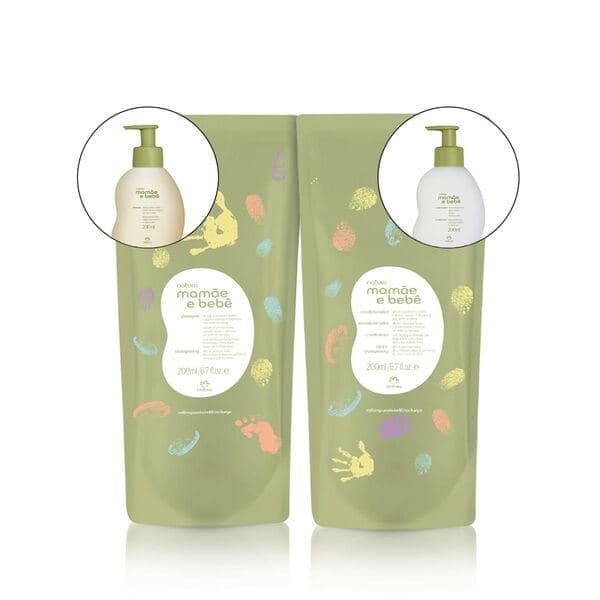 Kit Refil Shampoo e Condicionador Mamãe e Bebê (2 produtos)