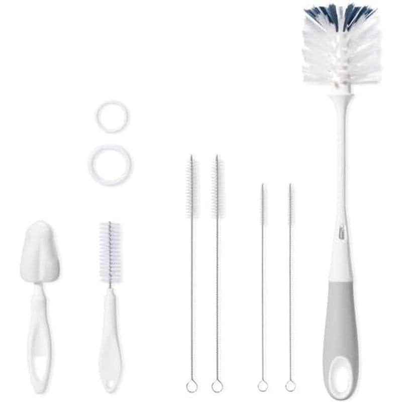 Conjunto De Escova Para Mamadeira Com 8 Pacotes , Duas Escovas De Nylon De 12.7 " Limpador Oculto , 5.4 " & amp ; Bico D