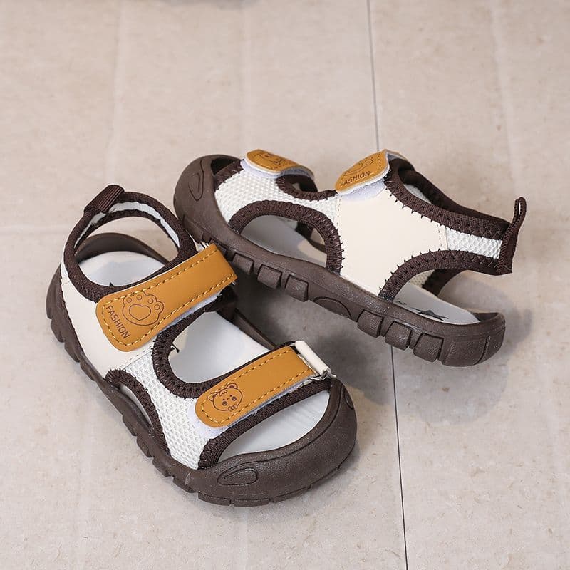 Sandálias infantis de sola macia verão antiderrapante bebê criança sapatos menino sapatos de bebê Casual cor combinando