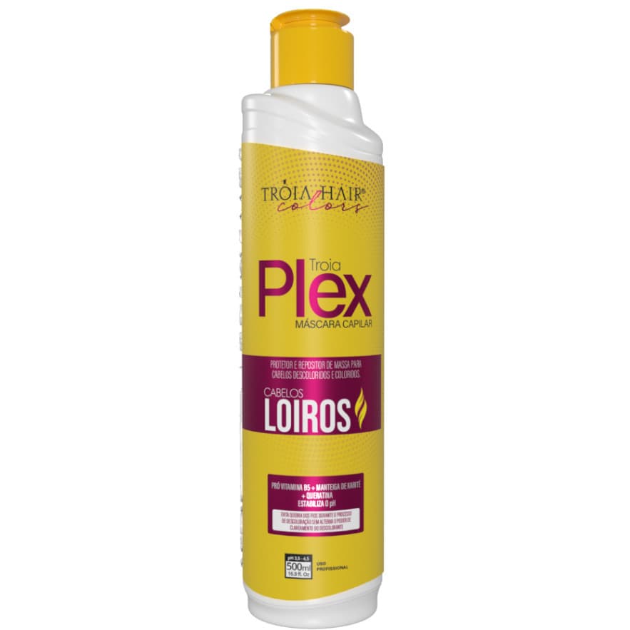 Troia Blond Plex - Tratamento Fortalecedor Pré e Pós-Descoloração - Troia Hair 500ml