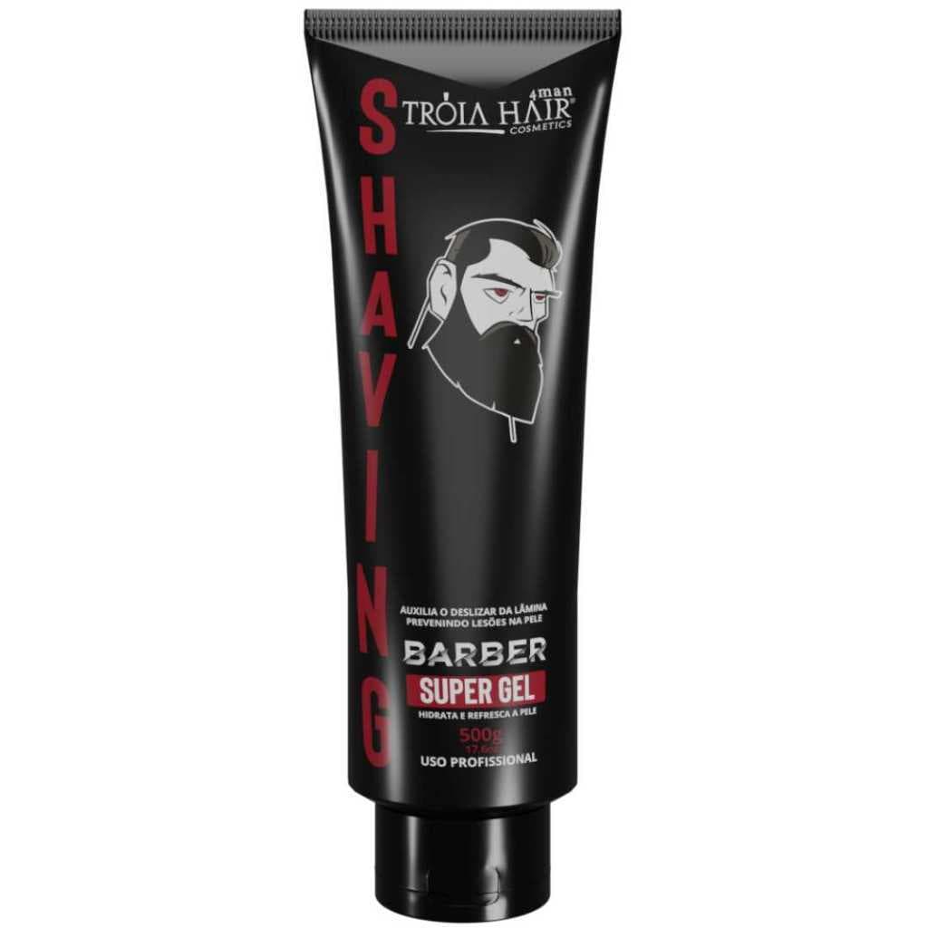 Shaving Barber Profissional 4Man Gel Incolor de Barbear 500ml  - Troia Hair